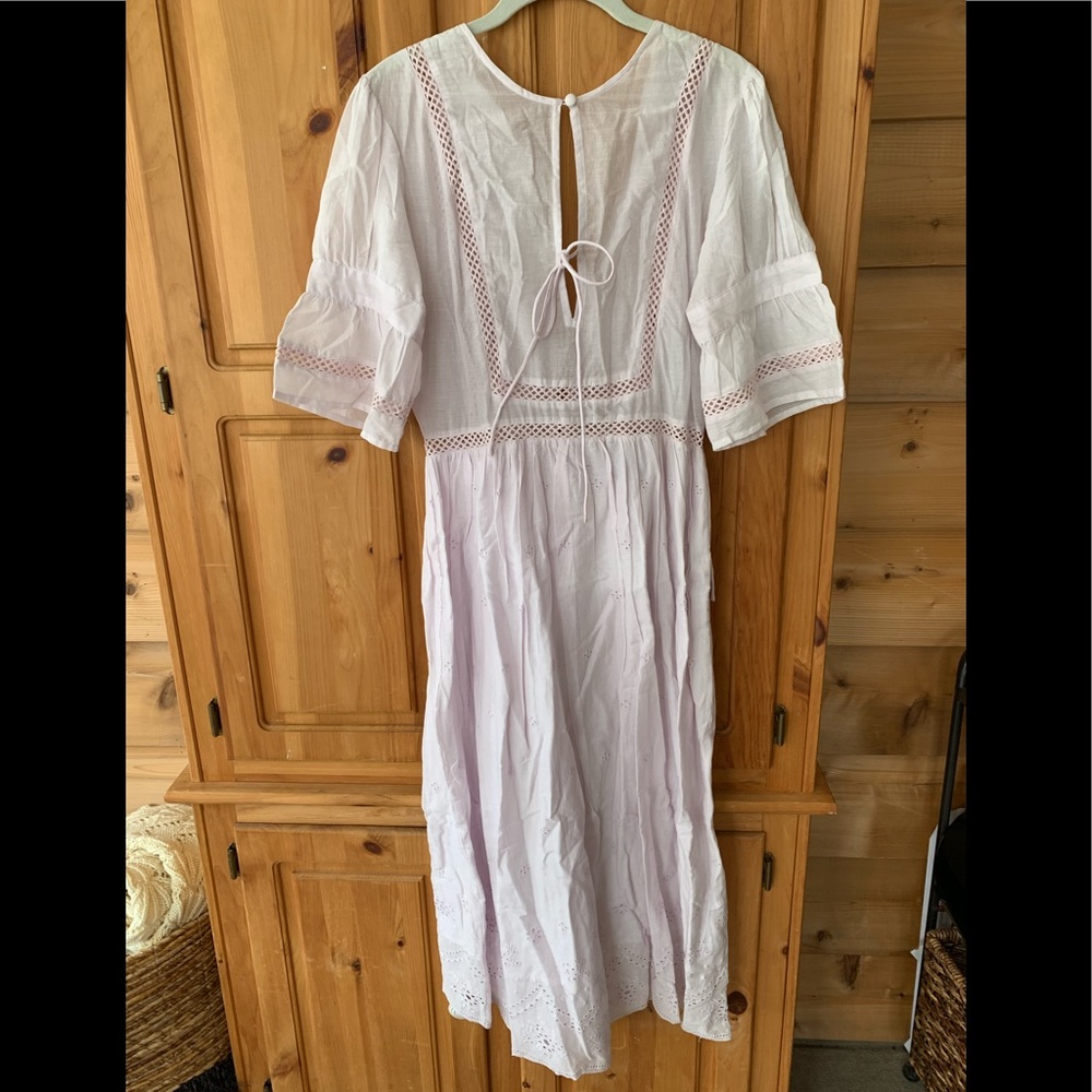Topshop light purple midi dress
